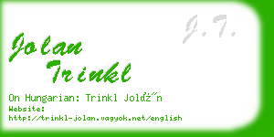 jolan trinkl business card